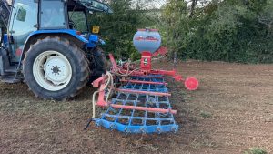 Opic/Halzenbichler 6M grass harrows with Seeder
